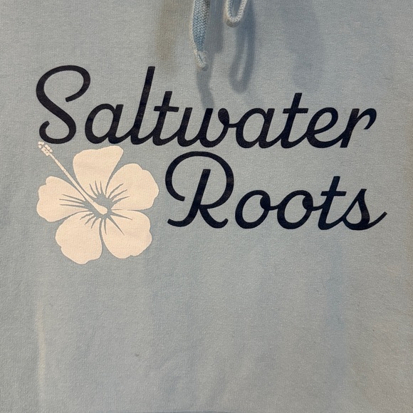 Saltwater Roots Womens Blue Hoodie M - Picture 2 of 8